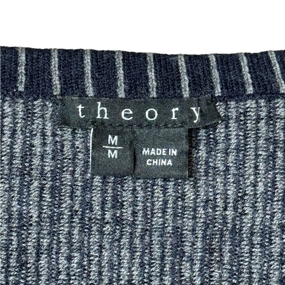 Theory Randria Evian Pinstripe Wool Dress size M - Picture 5 of 10